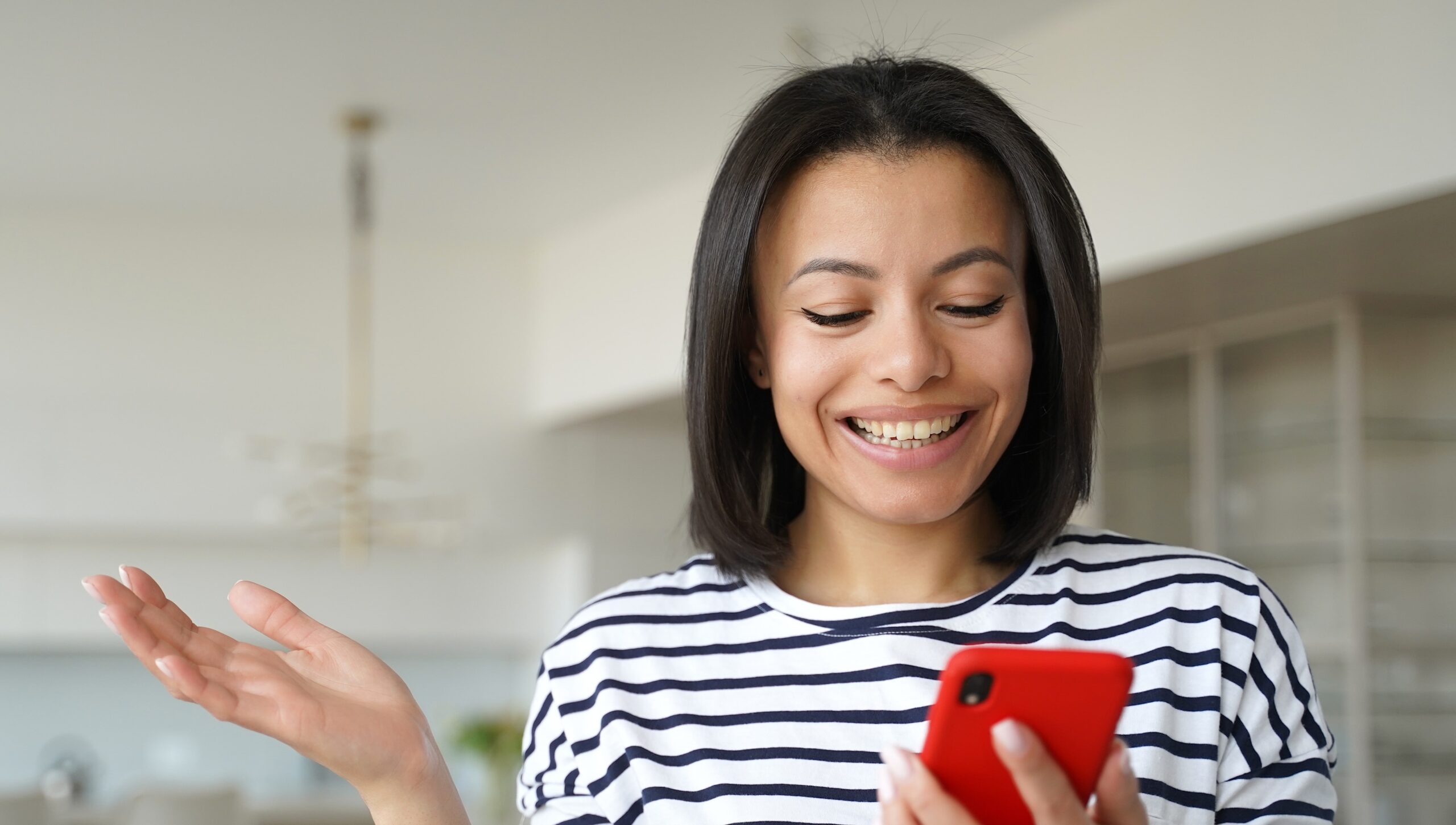 7. Black happy woman-min